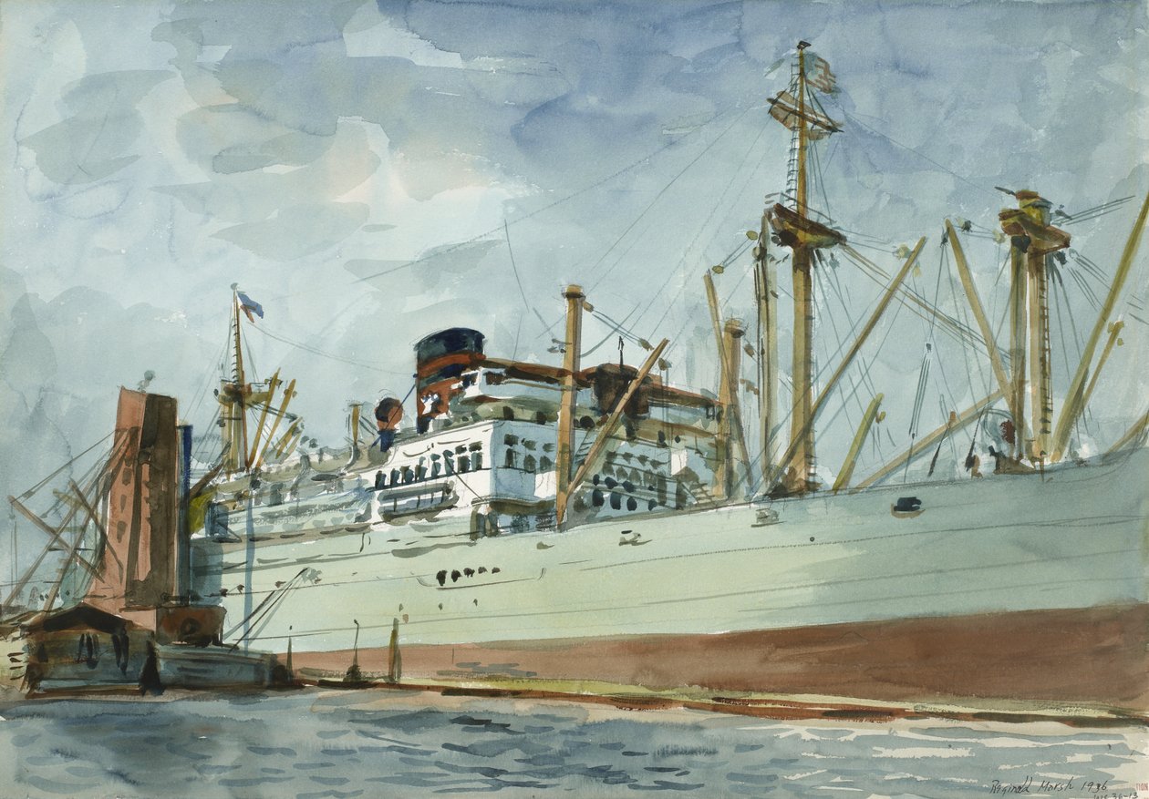 Cargo e rimorchiatore a vapore da Reginald Marsh