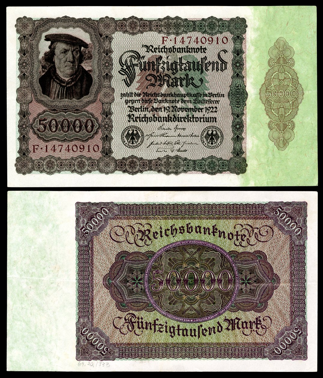 Papiermark della Repubblica di Weimar, era dell