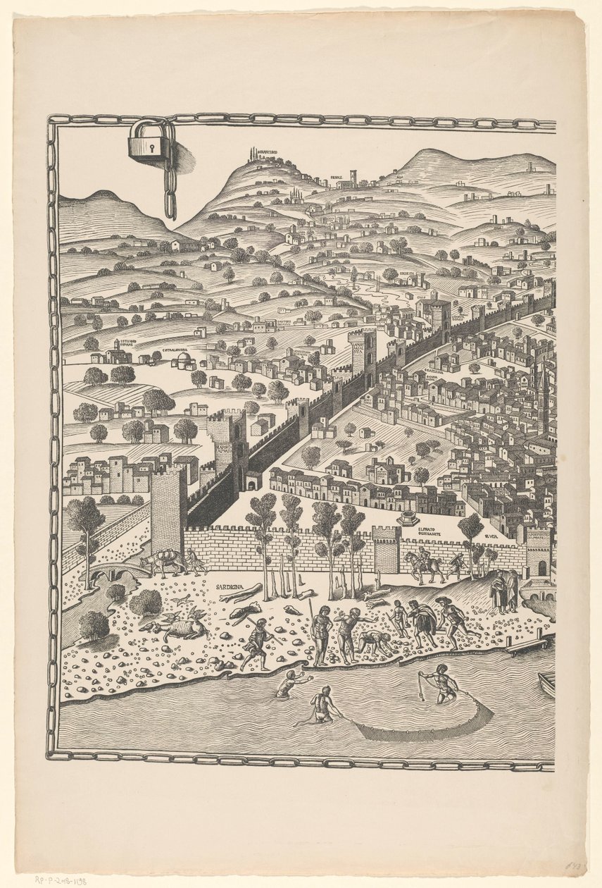 Veduta di Firenze (parte sinistra) da Reichsdruckerei