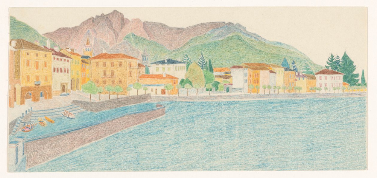 Veduta di una città italiana sull