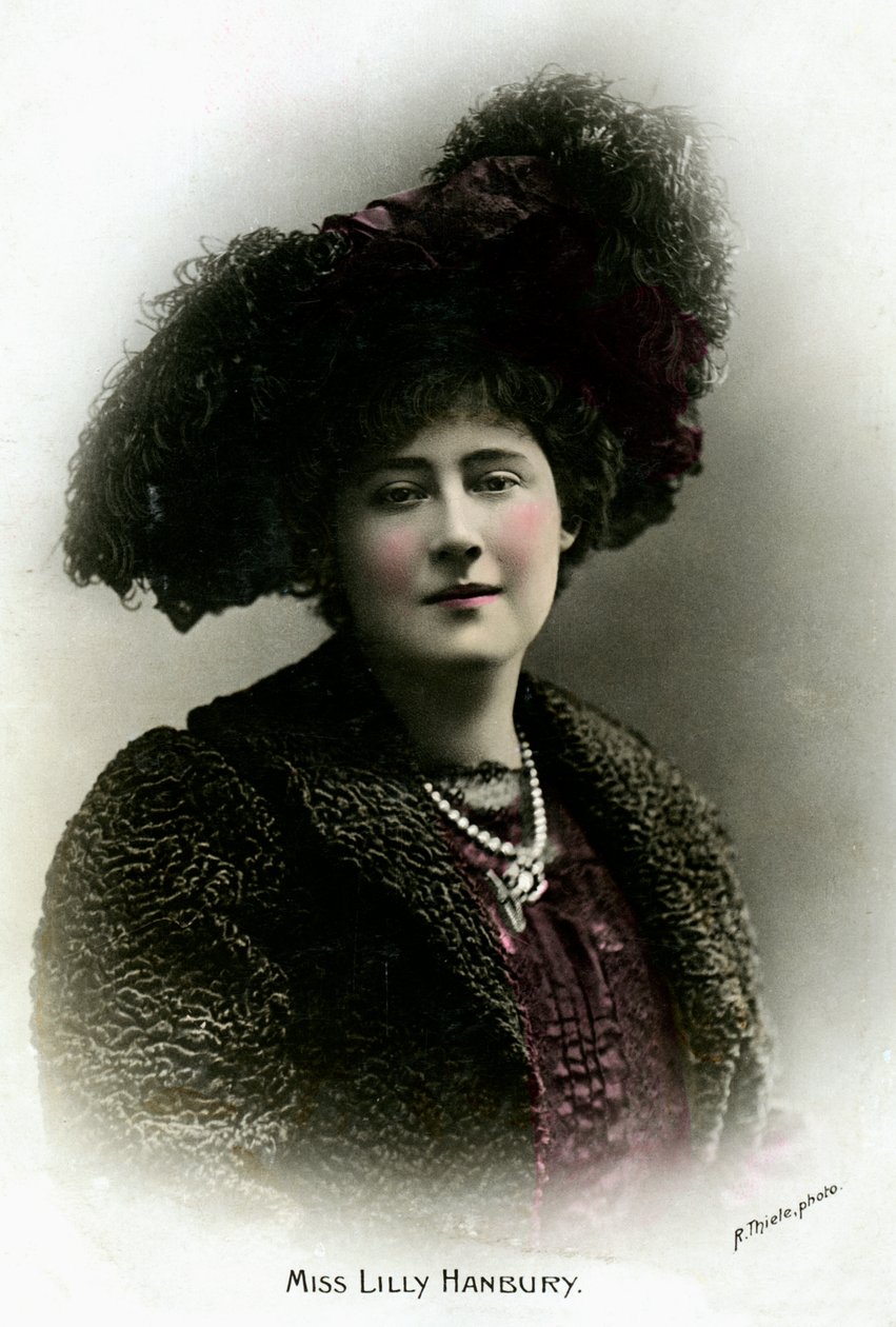 Lily Hanbury, attrice inglese, inizio XX secolo da Reinhold Thiele
