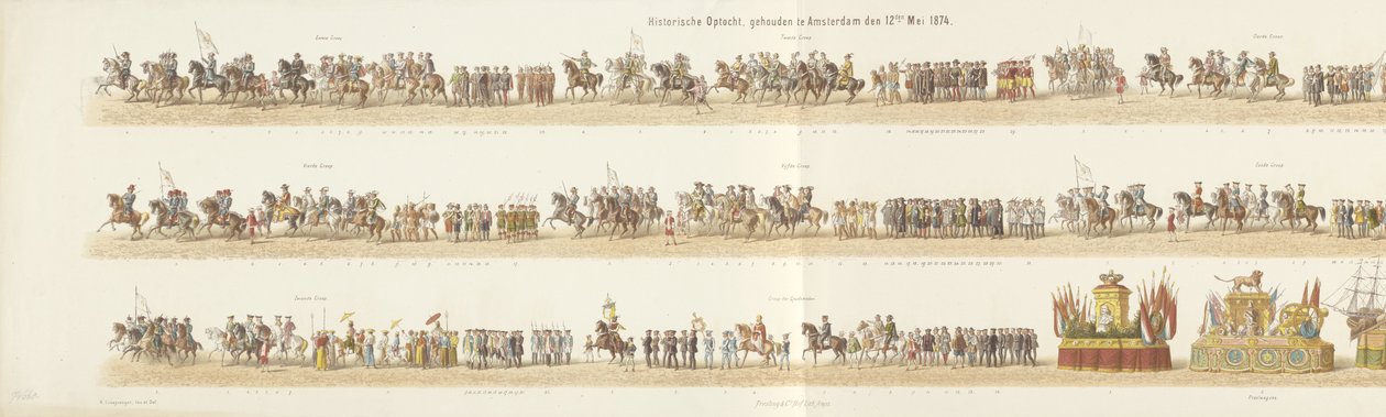 Parata storica, tenuta ad Amsterdam il 12 maggio 1874 da Reinier Craeyvanger