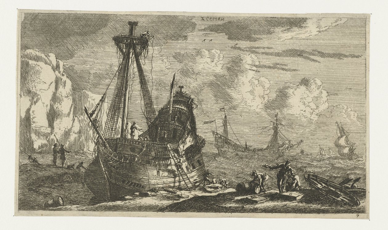Nave a vela disarmata da Reinier Nooms