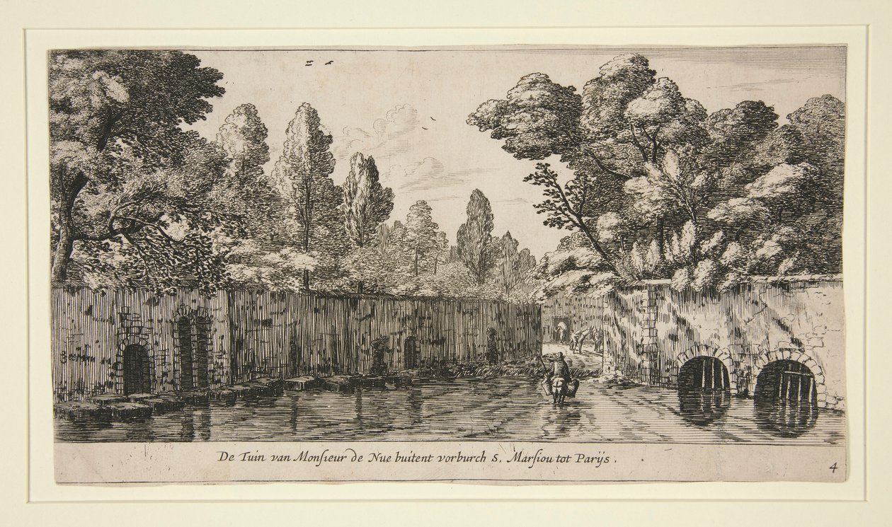 Il Giardino di Monsieur de Nue a S. Marsiou, sobborgo di Parigi da Reinier Nooms