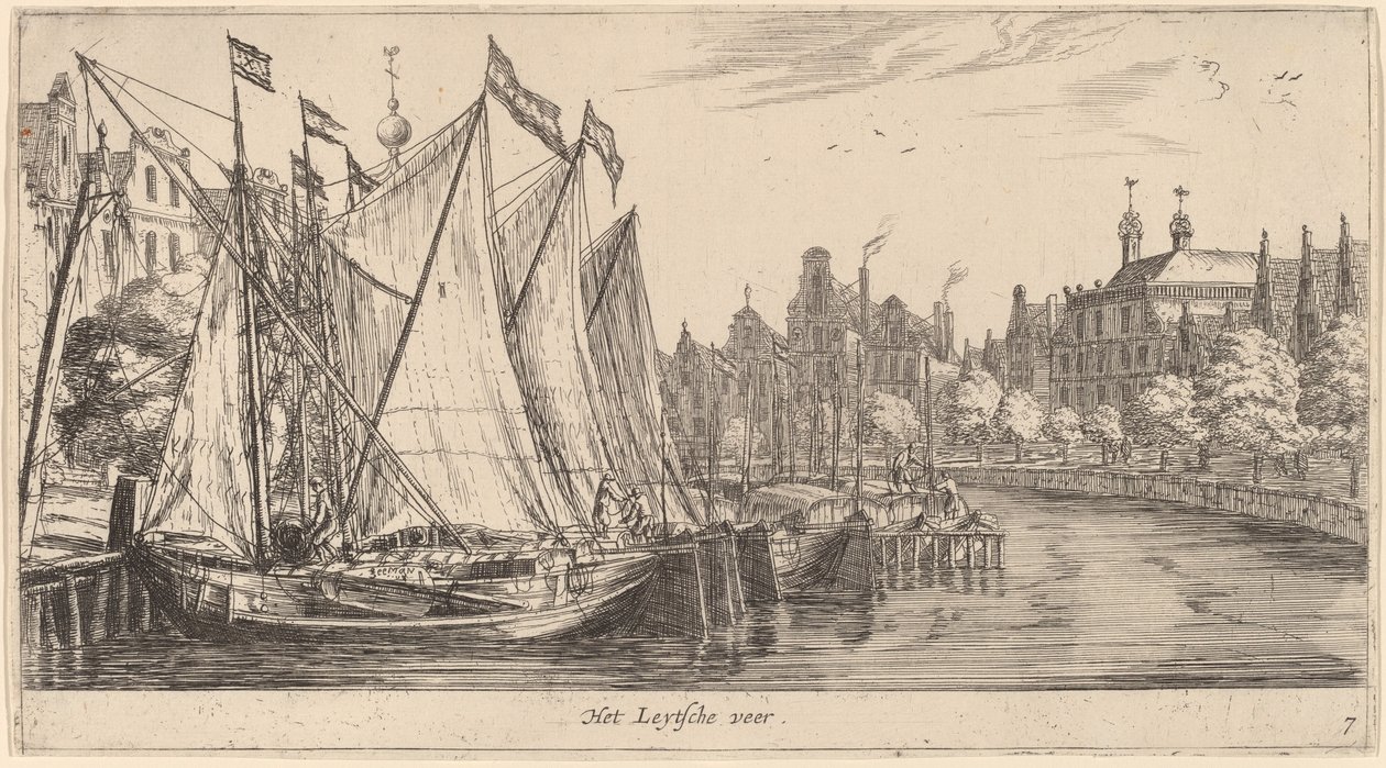 Il Traghetto per Leiden da Reinier Nooms, called Zeeman