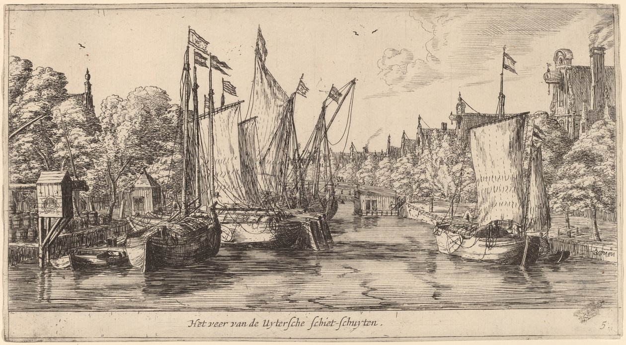 Il traghetto per Utrecht da Reinier Nooms, called Zeeman