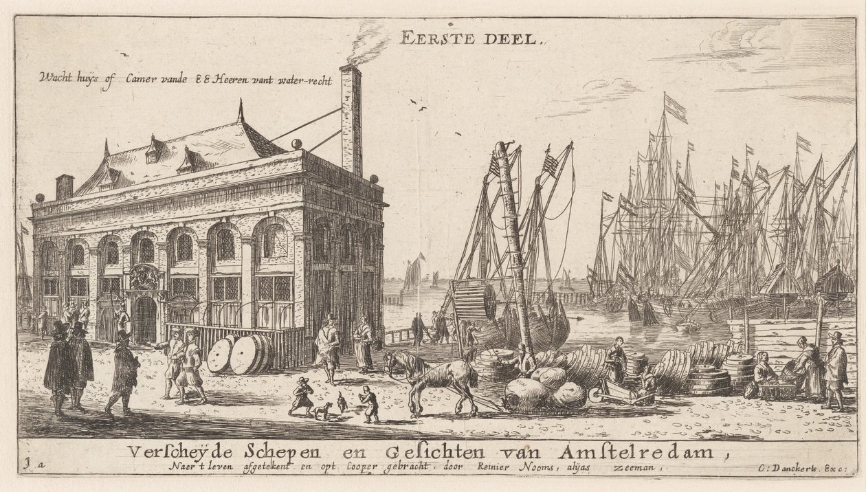 Veduta del Porto di Amsterdam con l