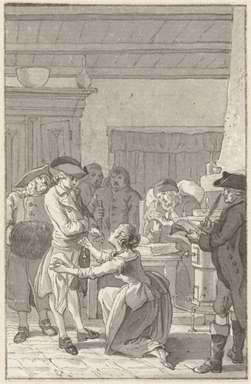 Illustrazione per il romanzo Gustav Lindau da Reinier Vinkeles (I)