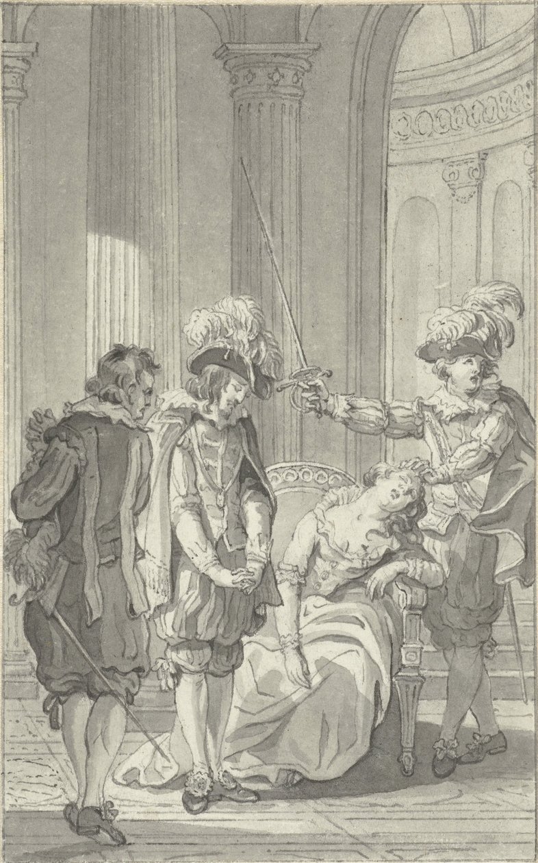 Illustrazione per il dramma Ines de Castro di Rhijnvis Feith da Reinier Vinkeles (I)