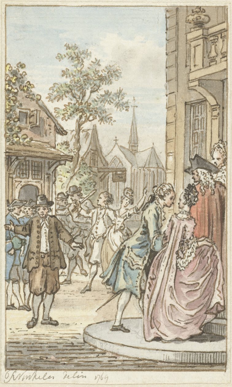 Lucas e Clarisse da Reinier Vinkeles (I)