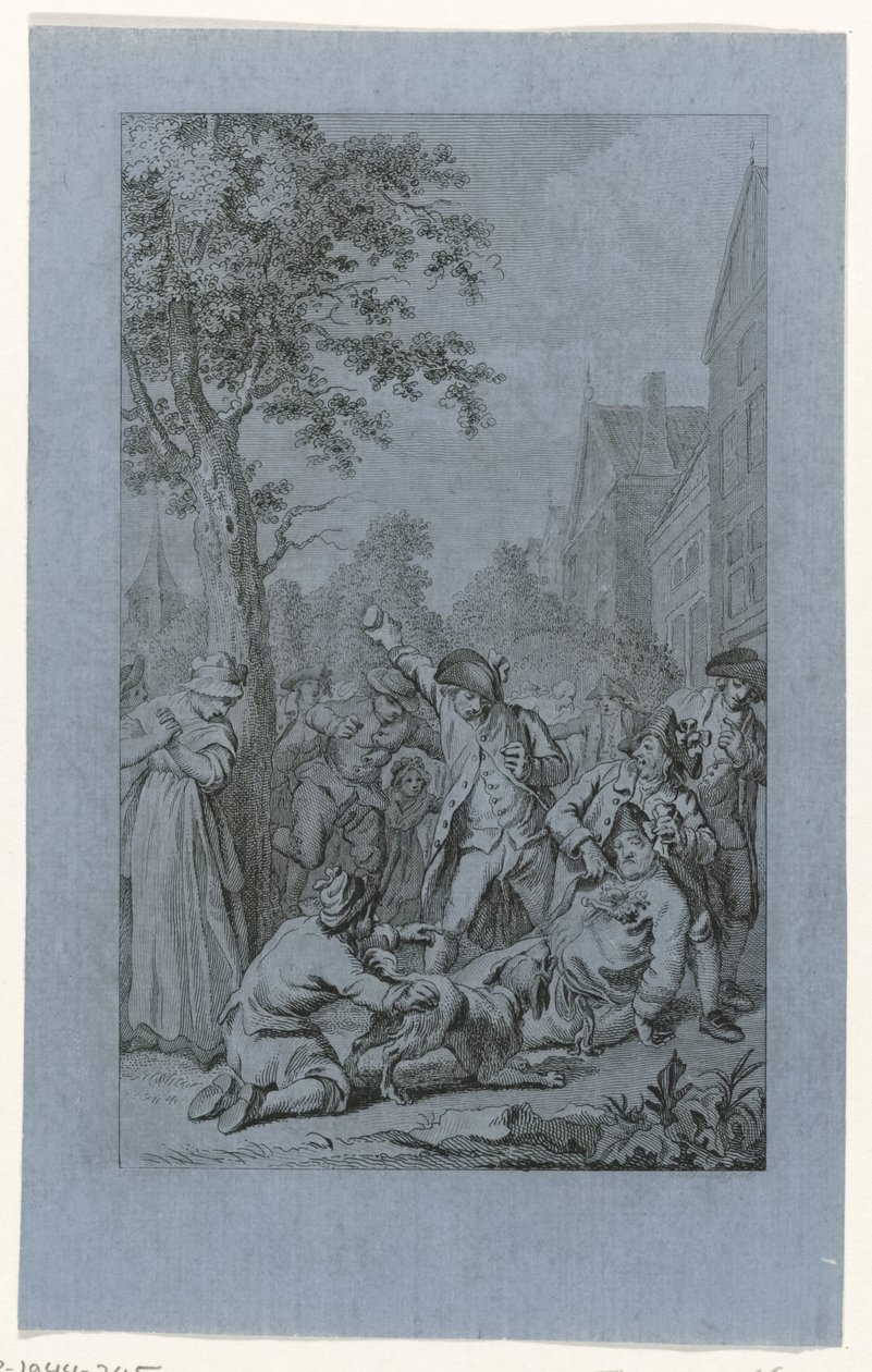 Maltrattamento del cadavere del predicatore P. van den Bosch a Zoetermeer, 1787 da Reinier Vinkeles (I)