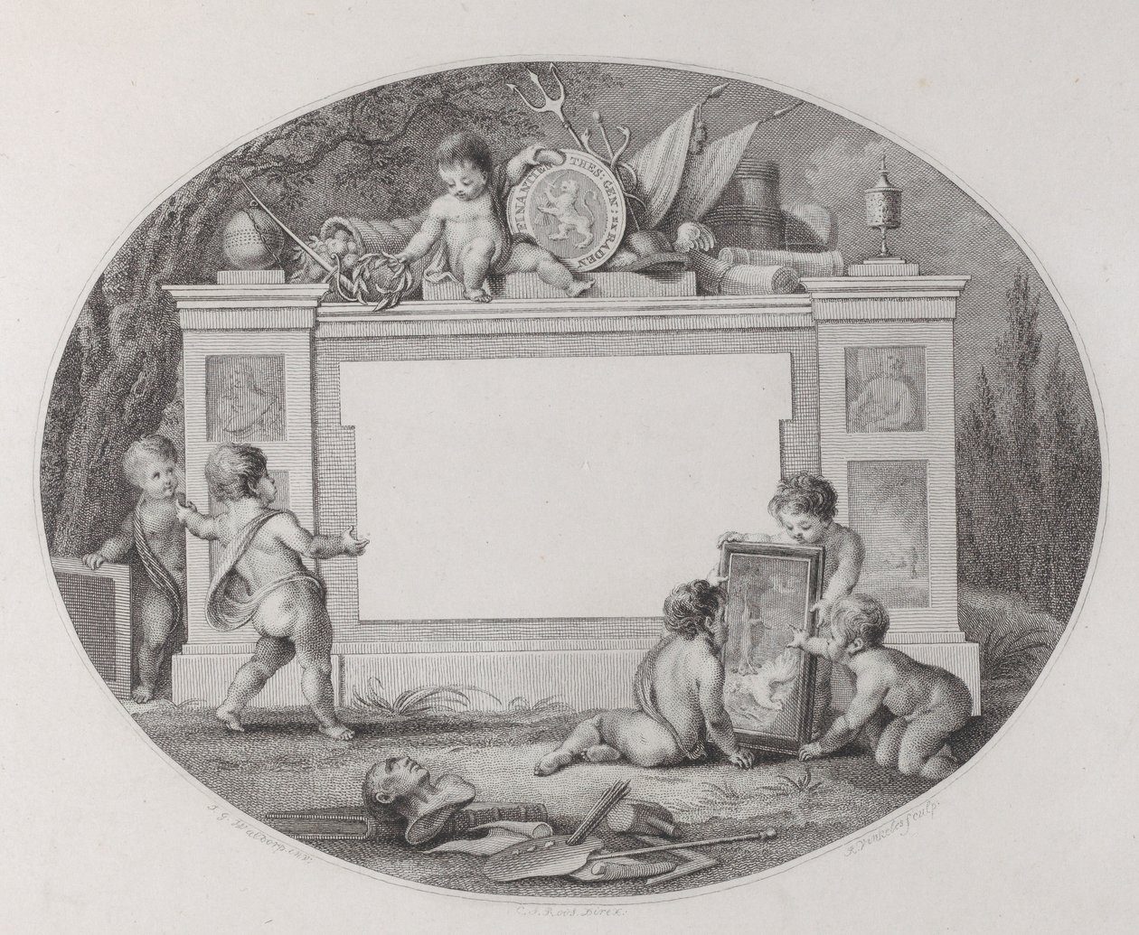 Carta commerciale, XIX secolo da Reinier Vinkeles