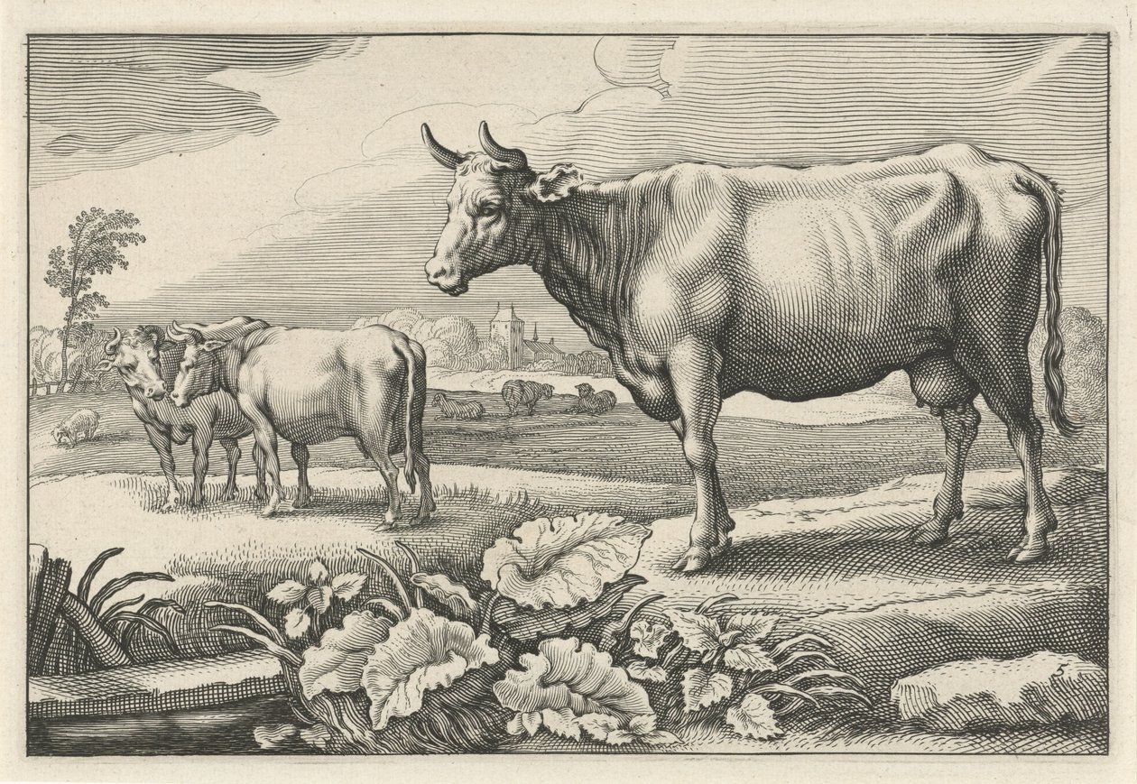 Prato con mucche da Reinier van Persijn