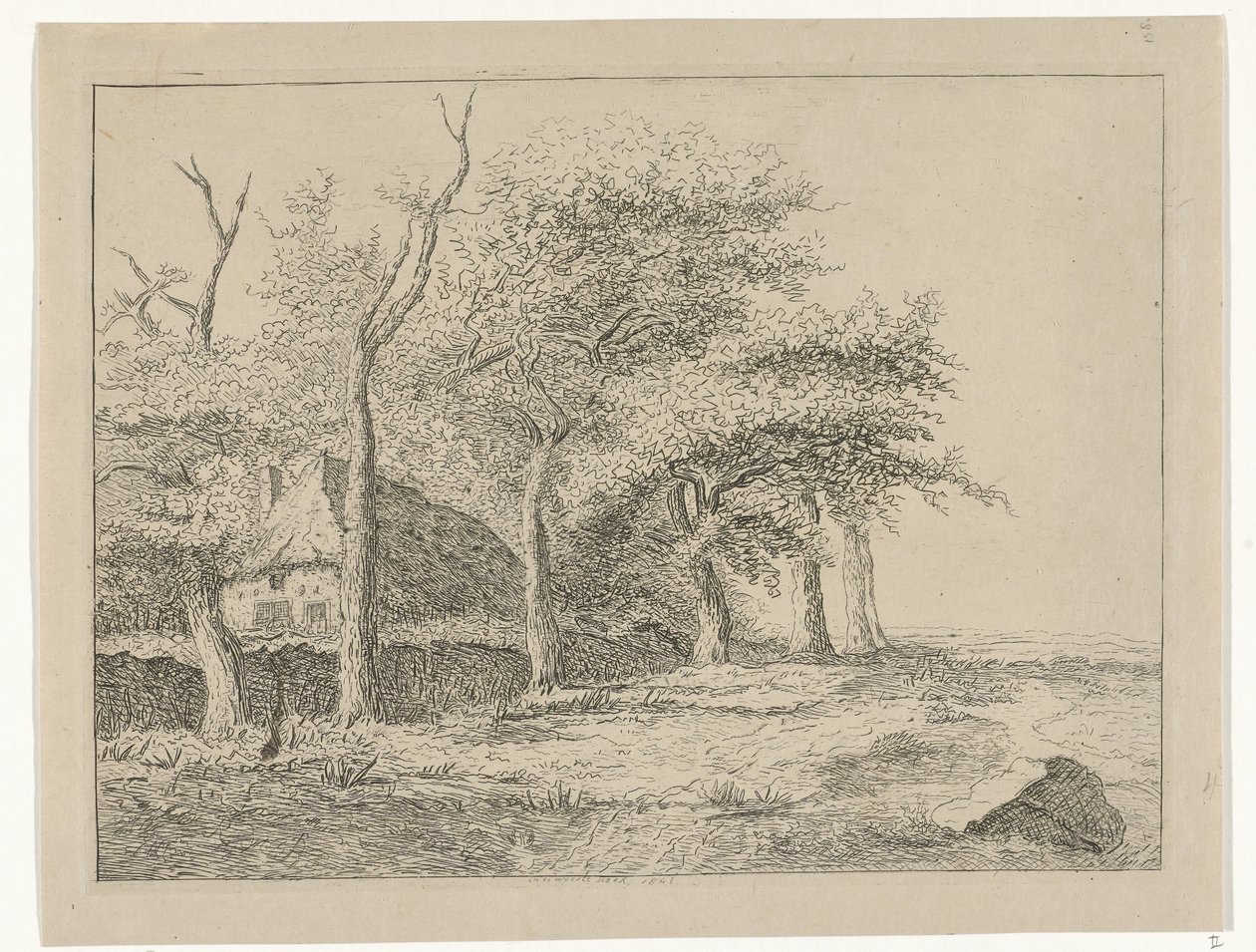 Fila di alberi da Reinierus Albertus Ludovicus baron van Isendoorn à Blois