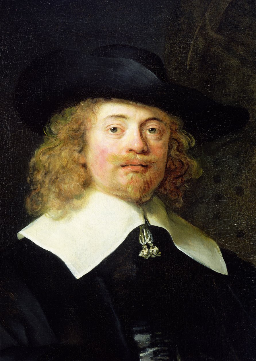 Ritratto a figura intera di un uomo in piedi, 1639 (dettaglio) da Rembrandt van Rijn