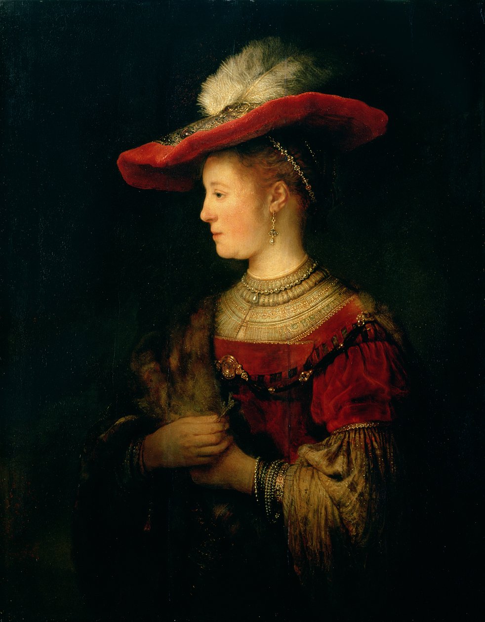 Ritratto di Saskia van Uylenburgh da Rembrandt van Rijn