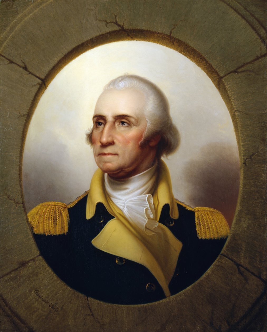 George Washington (tipo oblò) da Rembrandt Peale