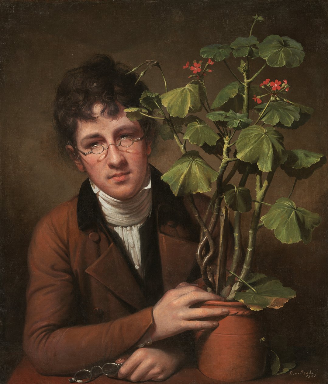 Rubens Peale con un geranio da Rembrandt Peale