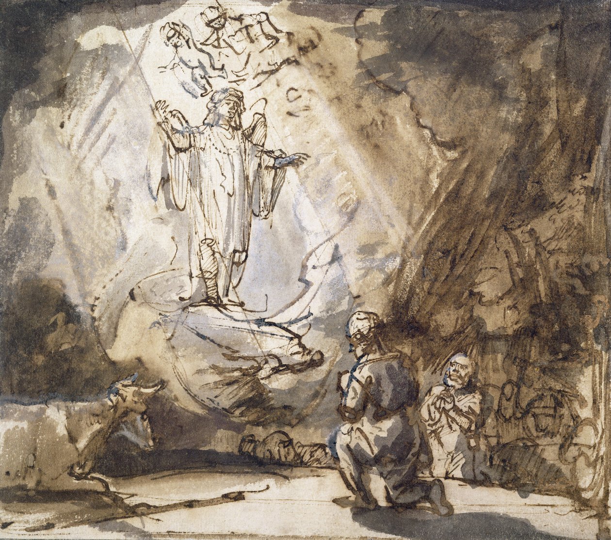 Annunciazione ai Pastori da Rembrandt van Rijn
