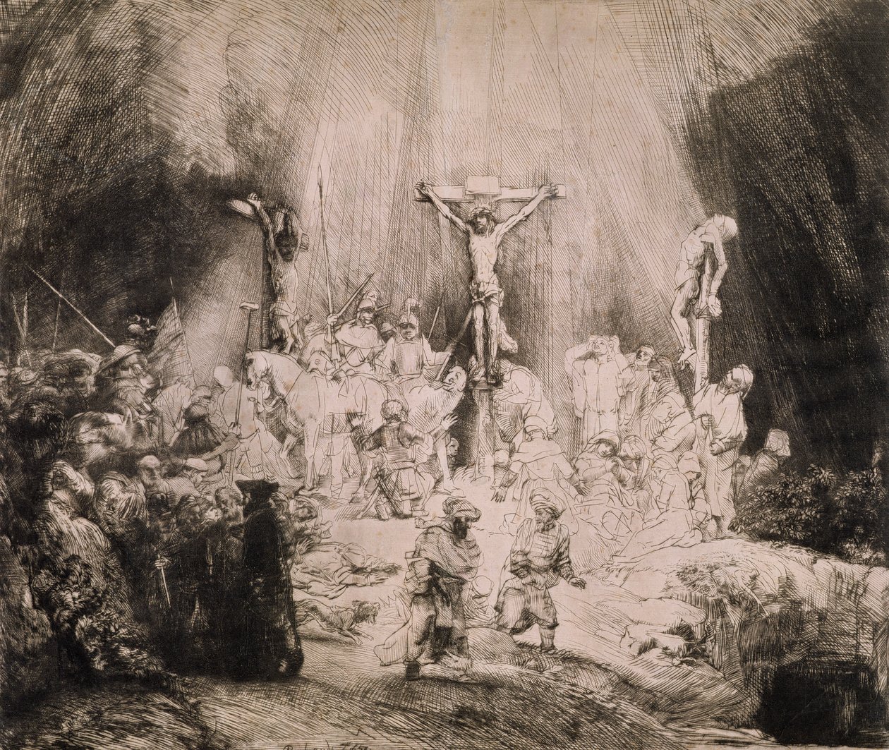 B.78.III Le tre croci, c.1660 da Rembrandt van Rijn