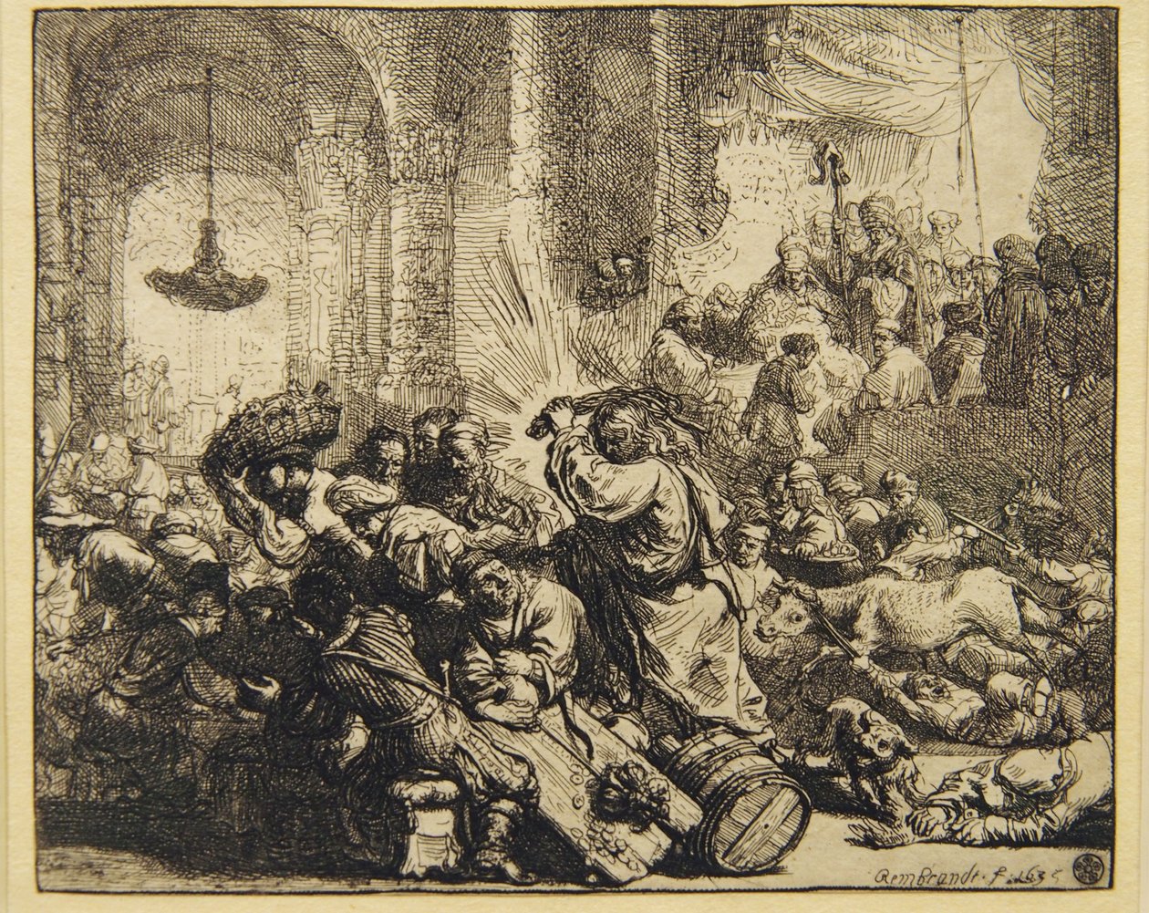 Cristo scaccia i Cambiavalute dal Tempio da Rembrandt van Rijn