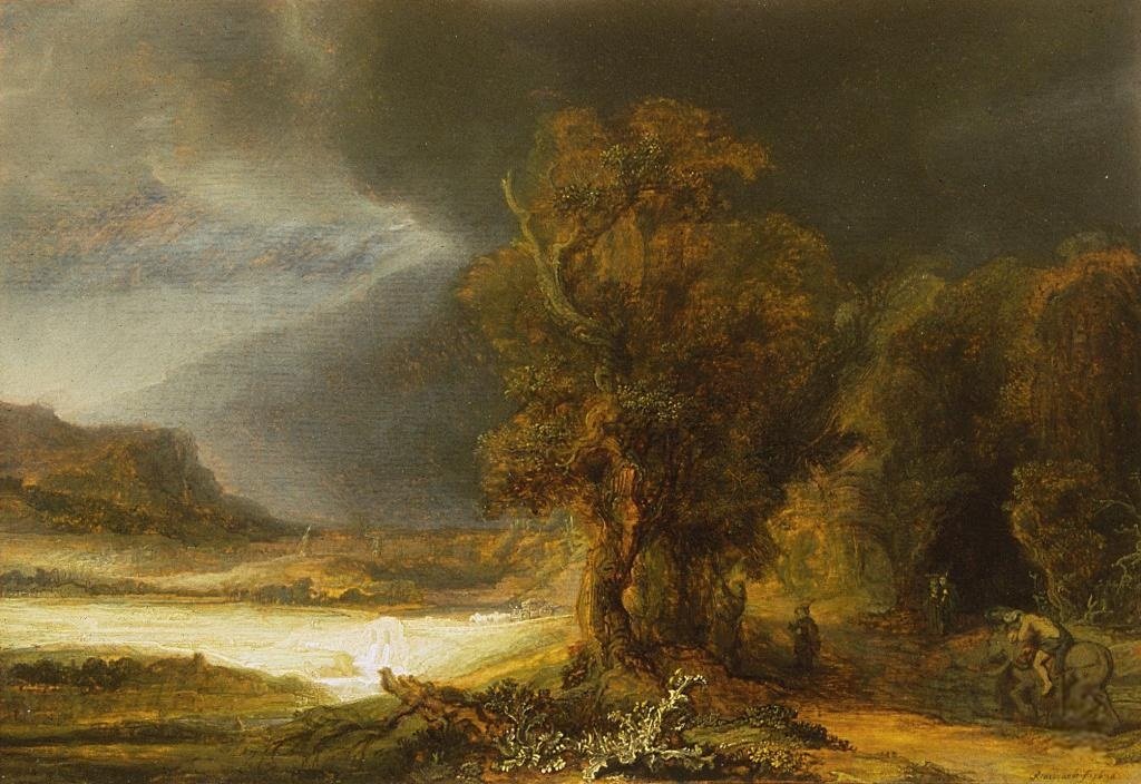 Paesaggio con il buon samaritano da Rembrandt van Rijn