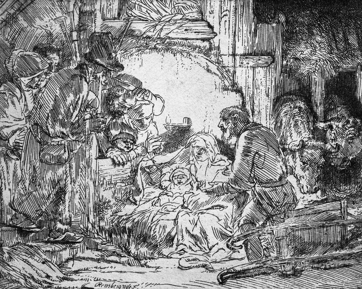 Natività, 1654 da Rembrandt van Rijn