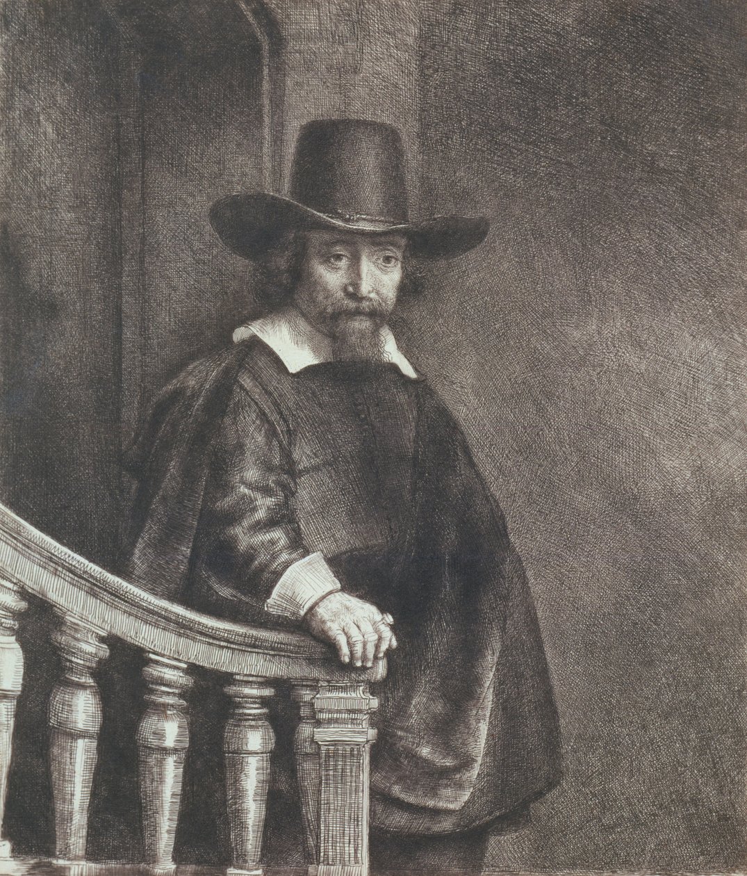 Ritratto di Ephraim Bueno, medico da Rembrandt van Rijn