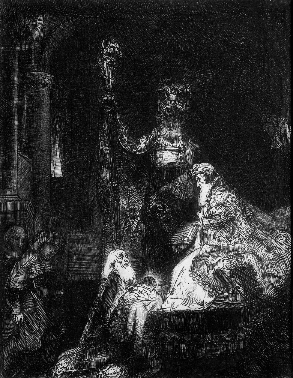 Presentazione al Tempio, 1654 da Rembrandt van Rijn