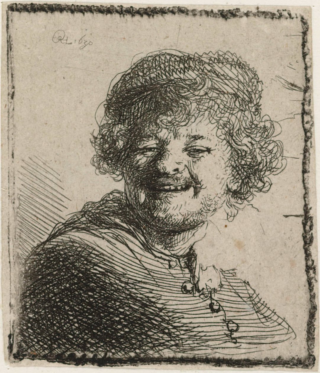 Autoritratto con un Cappello da Rembrandt van Rijn