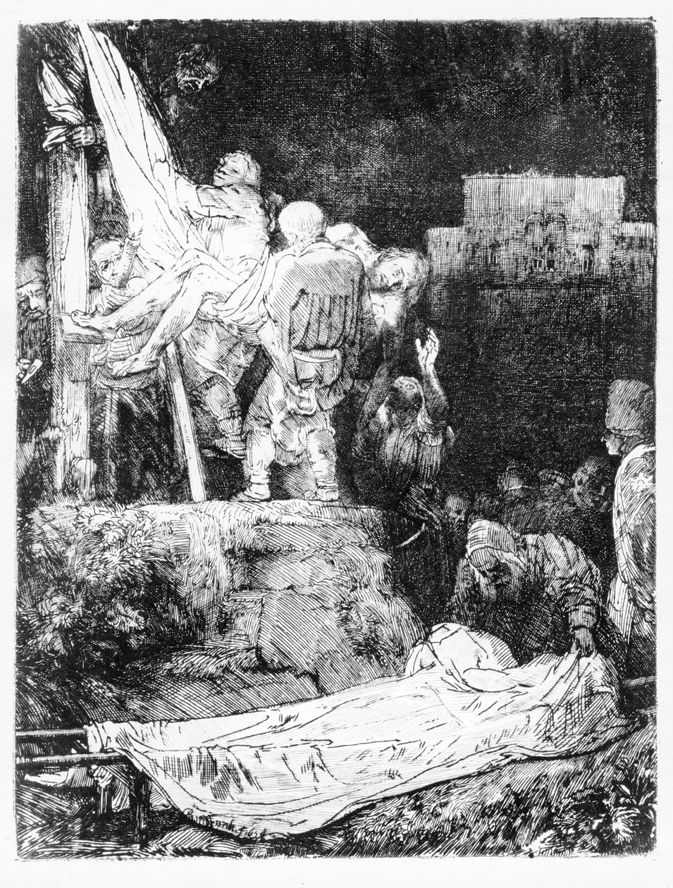 La discesa dalla croce, 1654 da Rembrandt van Rijn