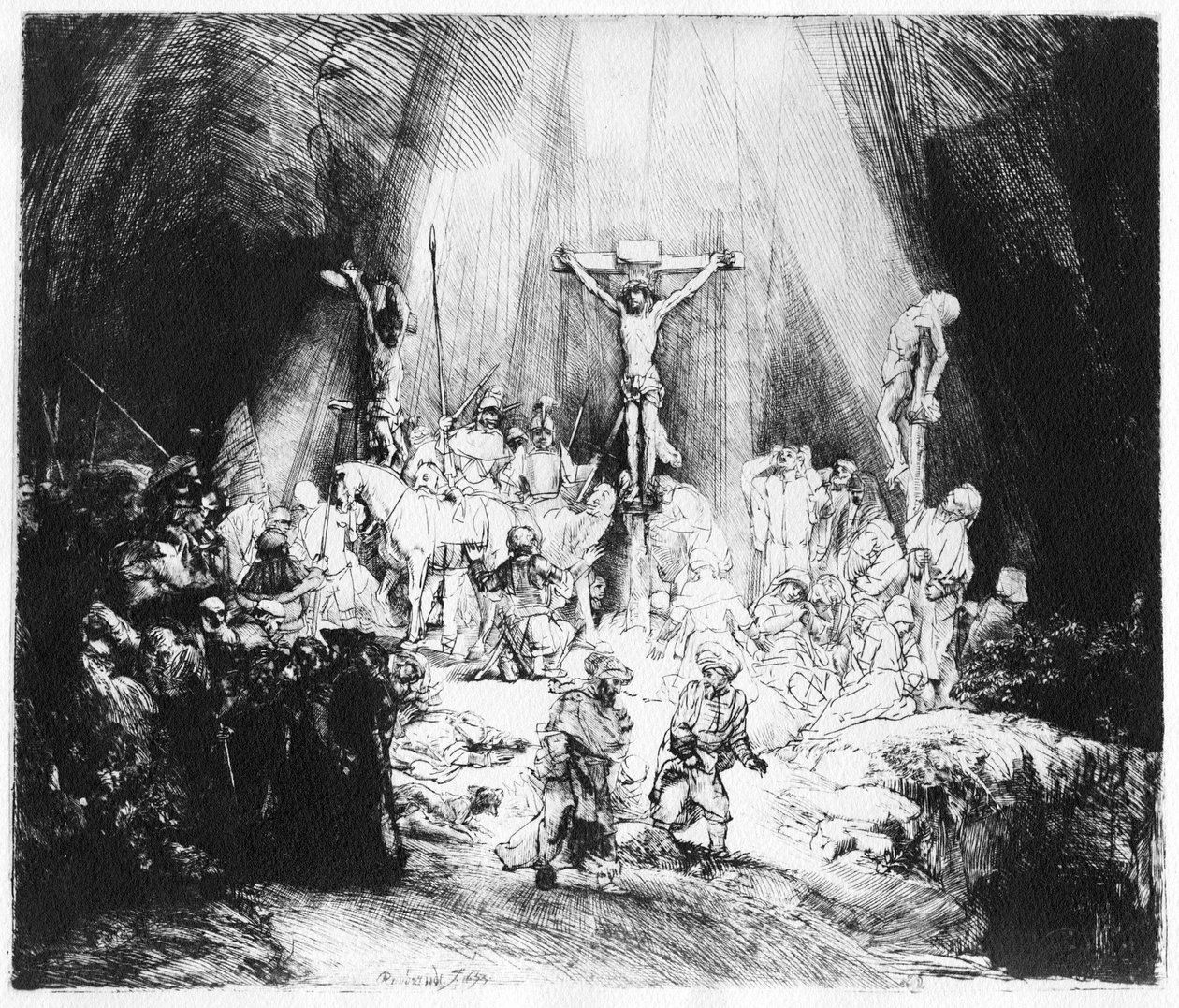 Le tre croci, 1653 da Rembrandt van Rijn
