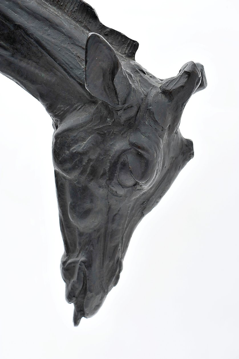 Grande giraffa con testa abbassata, modellata 1909-10, fusa prima del 1913 da Rembrandt Bugatti