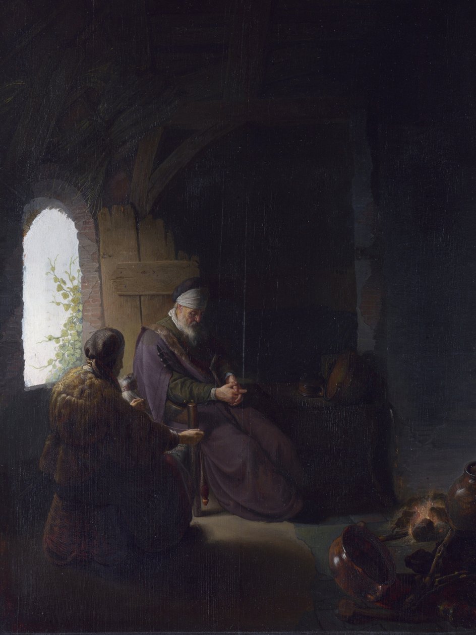 Anna e il cieco Tobia da Rembrandt van Rijn