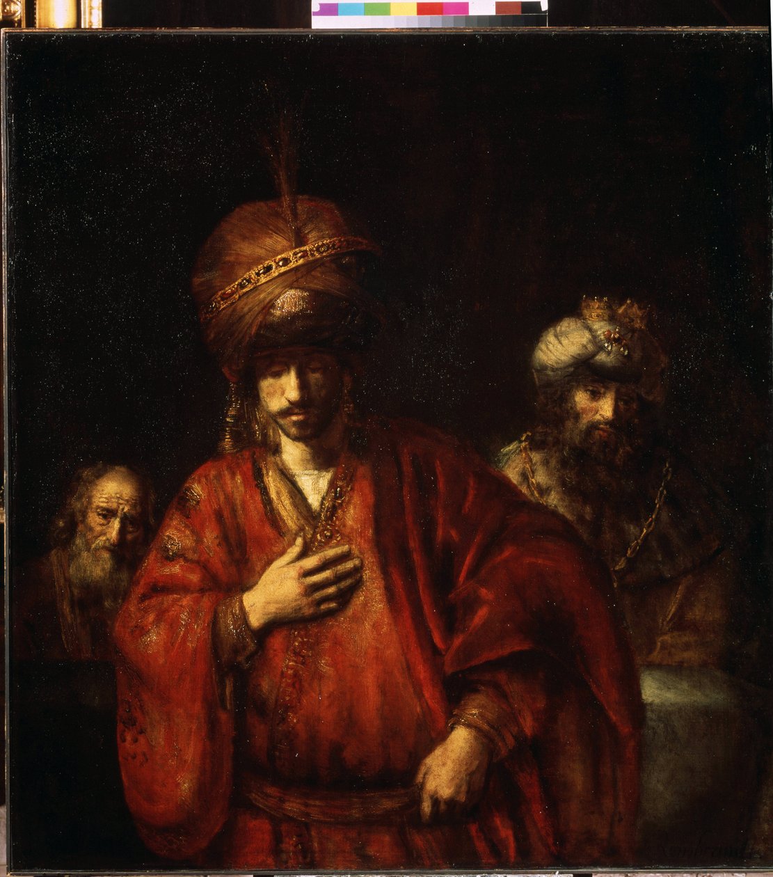 David e Uria, Aman riconosce il suo destino da Rembrandt Harmensz. van Rijn