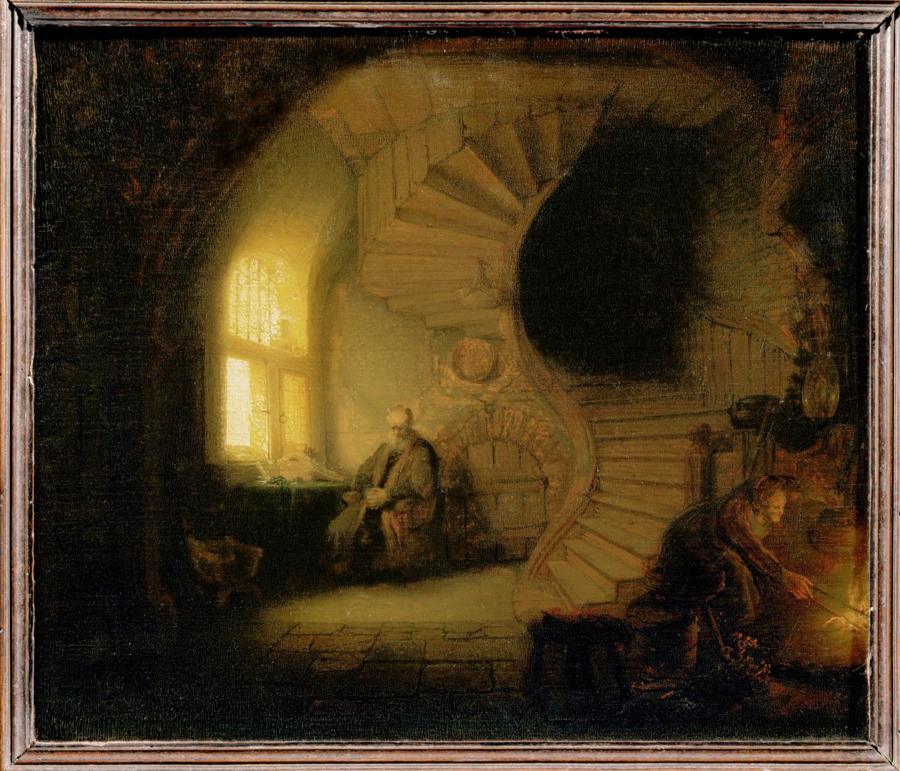 Filosofo meditante ... da Rembrandt Harmensz. van Rijn
