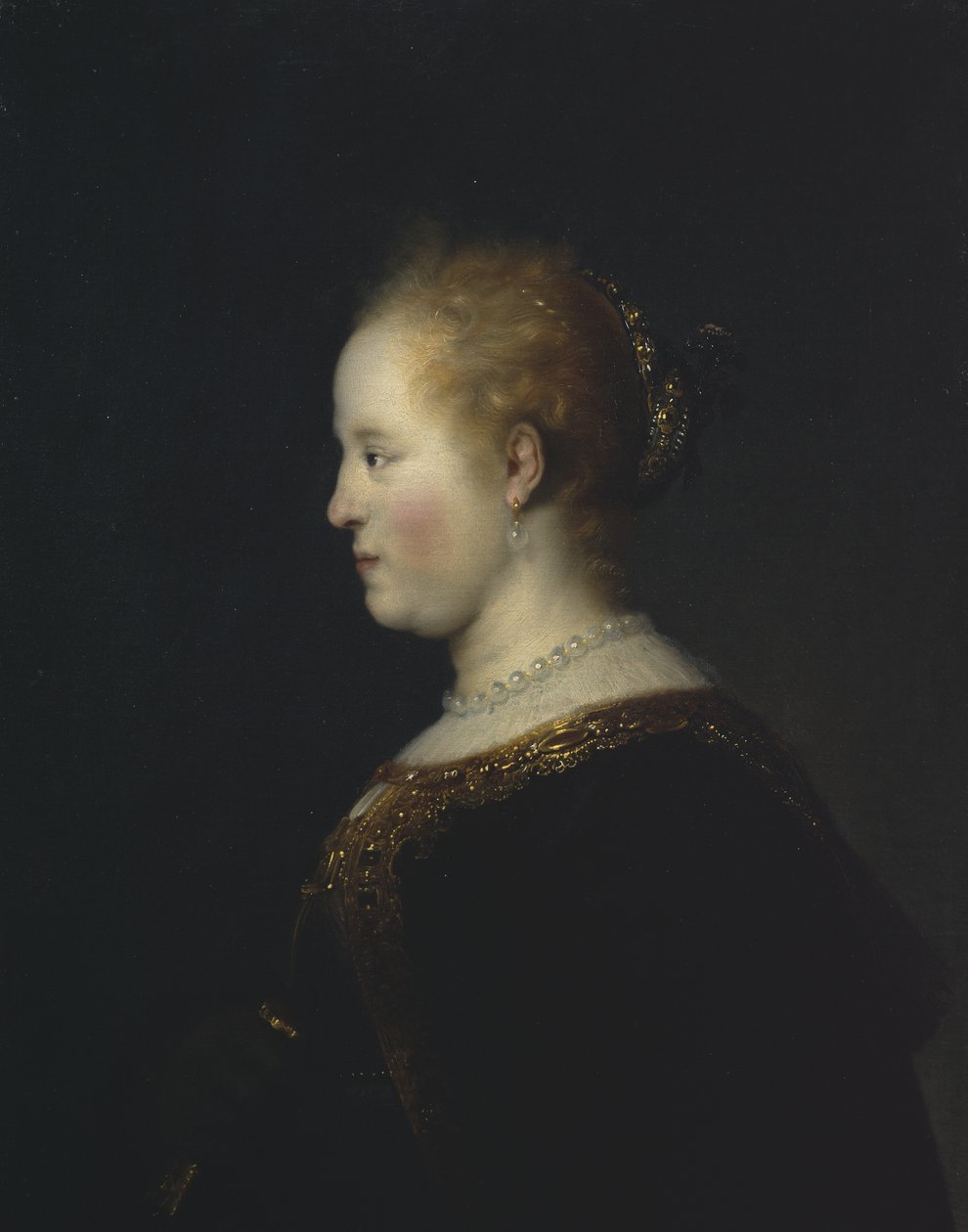 Ritratto di una giovane donna da Rembrandt van Rijn
