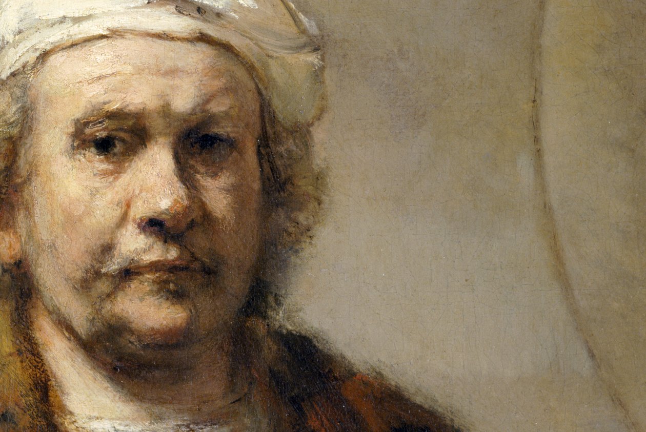 Rembrandt - Autoritratto (dettaglio) da Rembrandt Harmensz. van Rijn