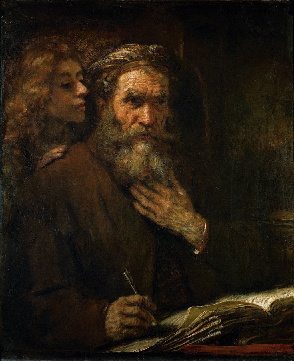 San Matteo ispirato da un angelo ... da Rembrandt Harmensz. van Rijn