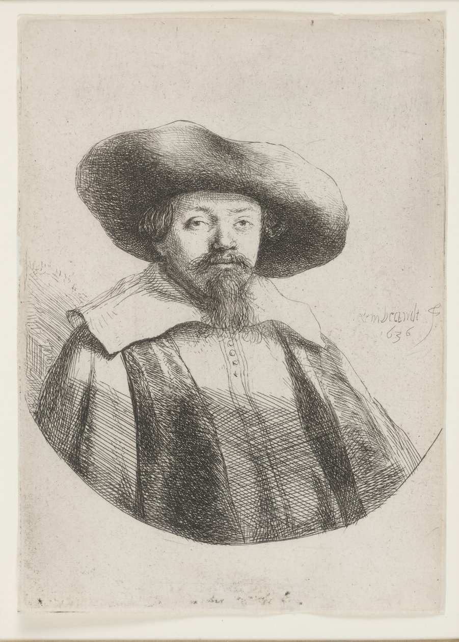 Samuel Manasseh Ben Israel, autore ebreo da Rembrandt van Rijn