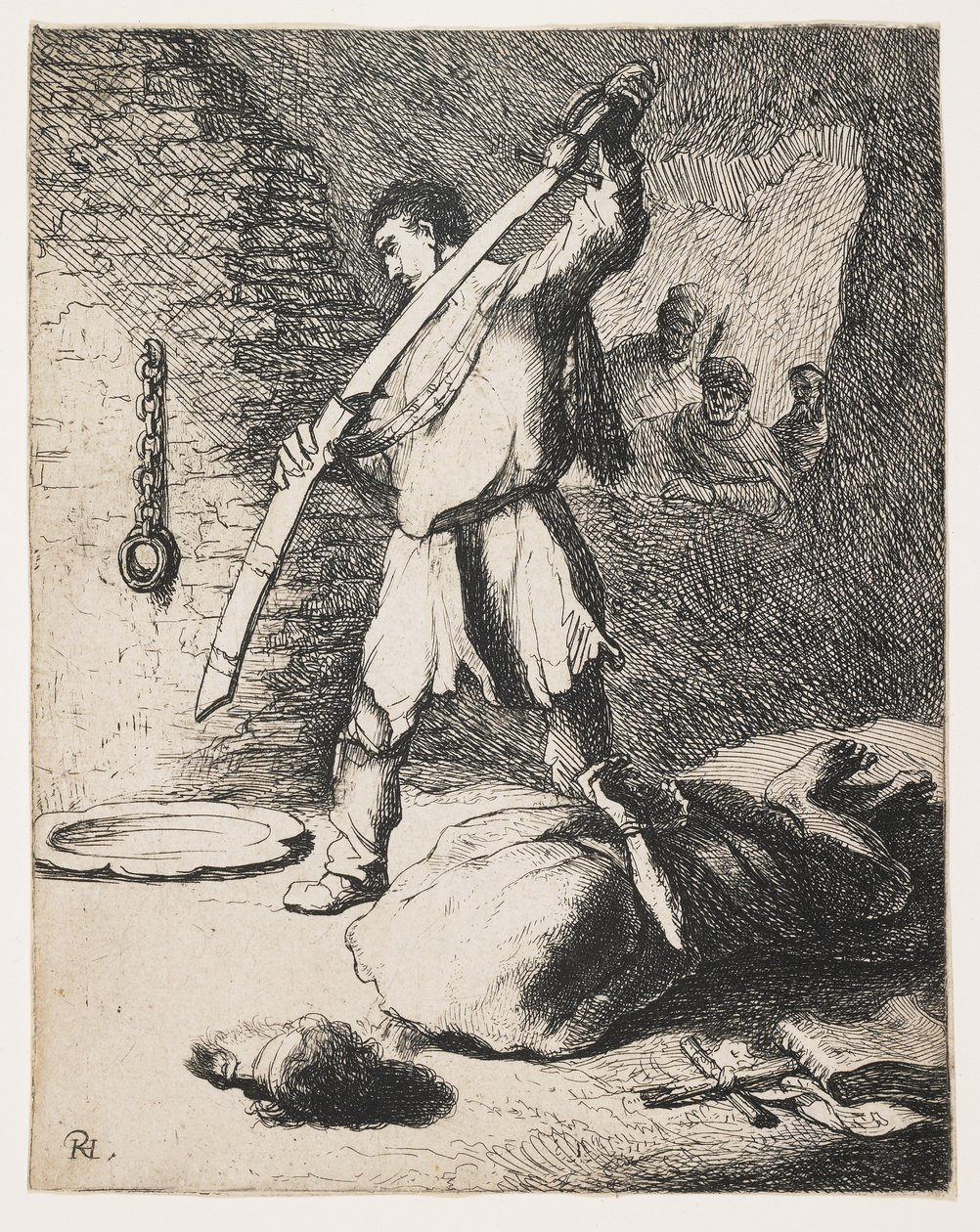 La decapitazione di Giovanni Battista da Rembrandt Harmensz. van Rijn