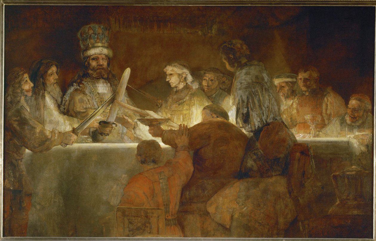 Giuramento dei Batavi, dalla Storia di Tacito (olio su tela) da Rembrandt Harmensz. van Rijn