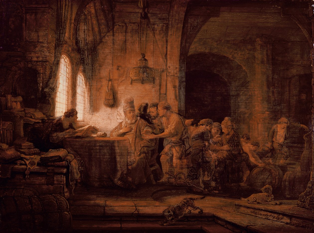La Parabola dei Lavoratori nella Vigna da Rembrandt van Rijn