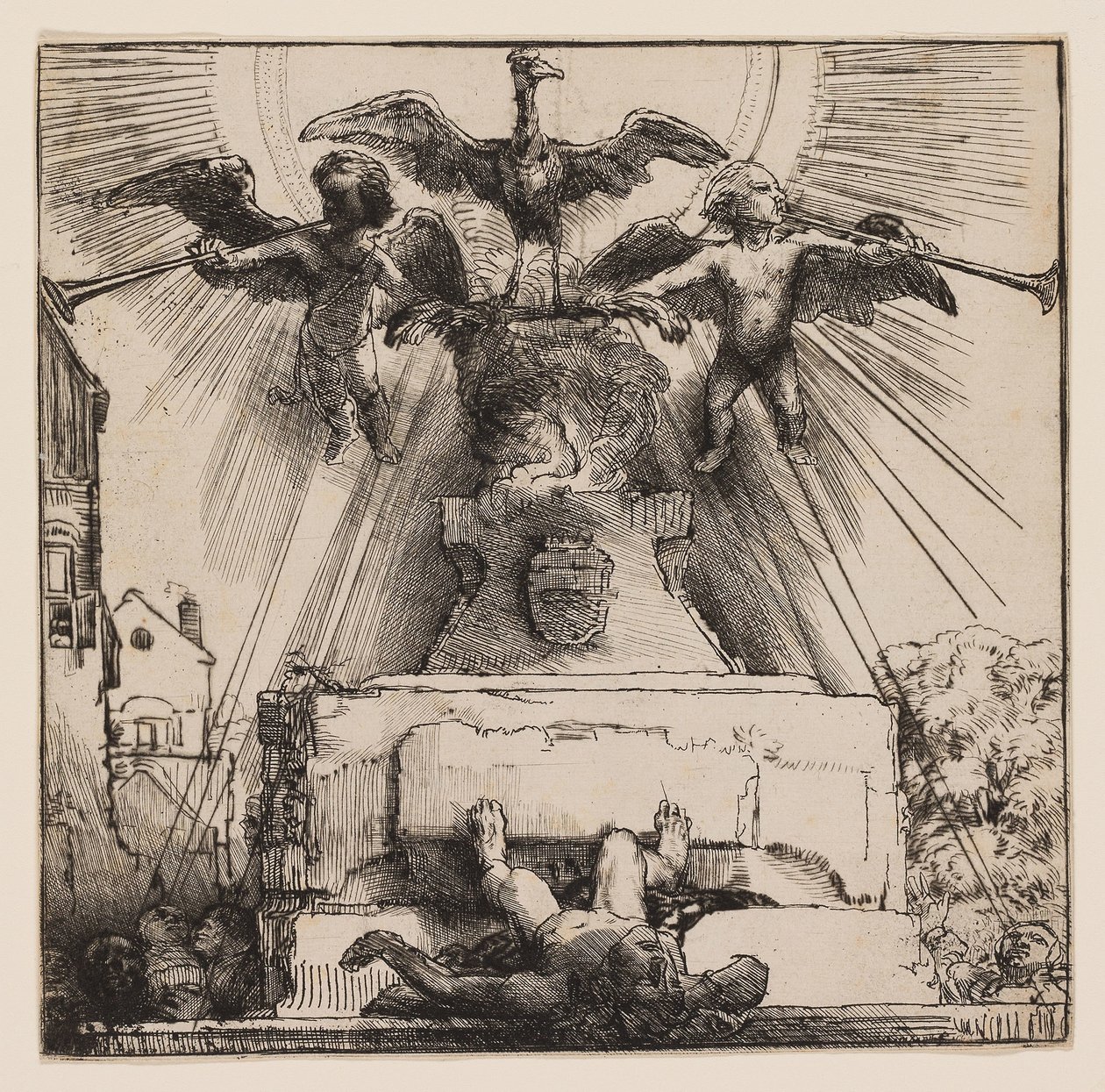 La fenice o la statua rovesciata da Rembrandt Harmensz. van Rijn