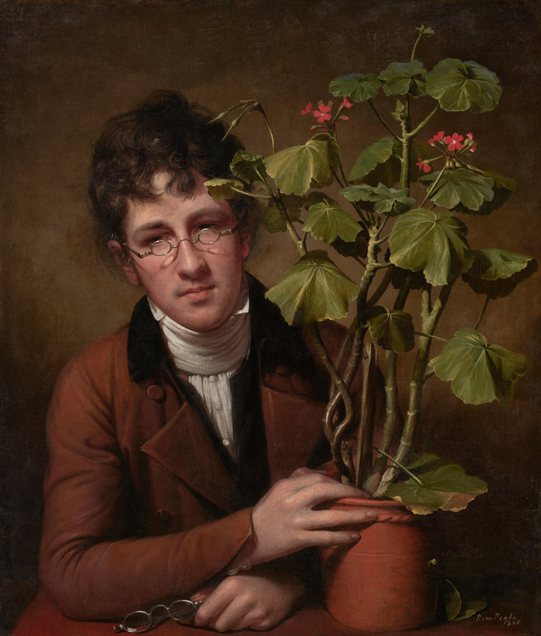 Rubens Peale con un geranio da Rembrandt Peale
