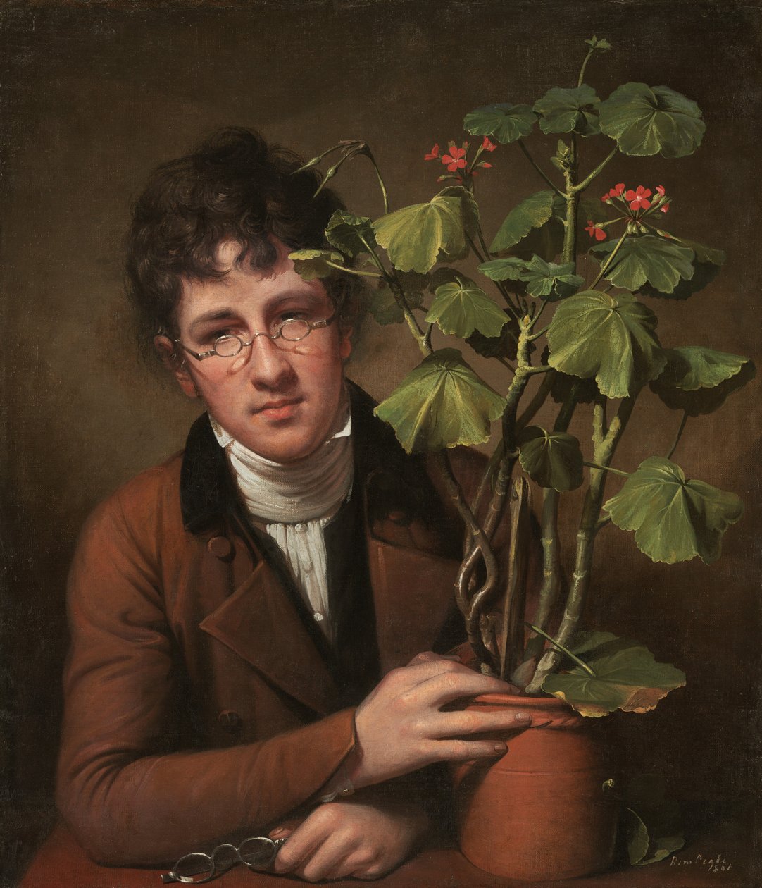 Rubens Peale con un Geranio da Rembrandt Peale