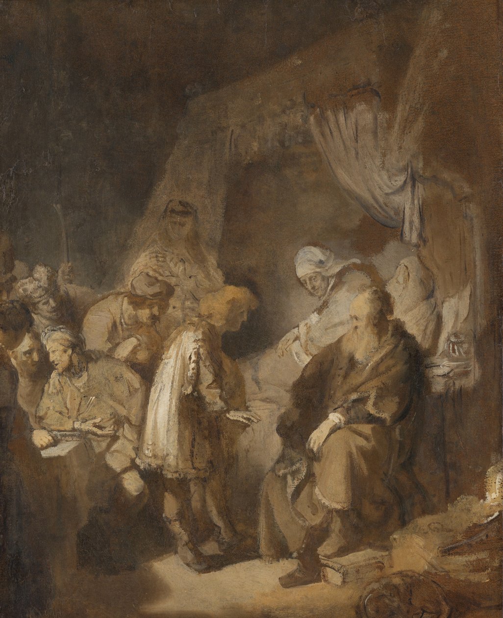 Giuseppe racconta i suoi sogni da Rembrandt van Rijn (signed by artist)