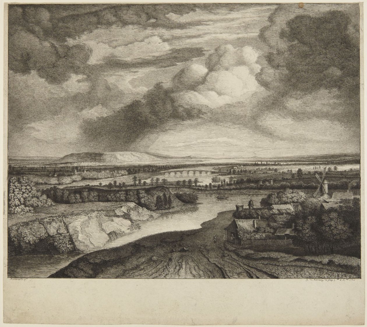 "---- Orage" da Rembrandt da Rembrandt van Rijn
