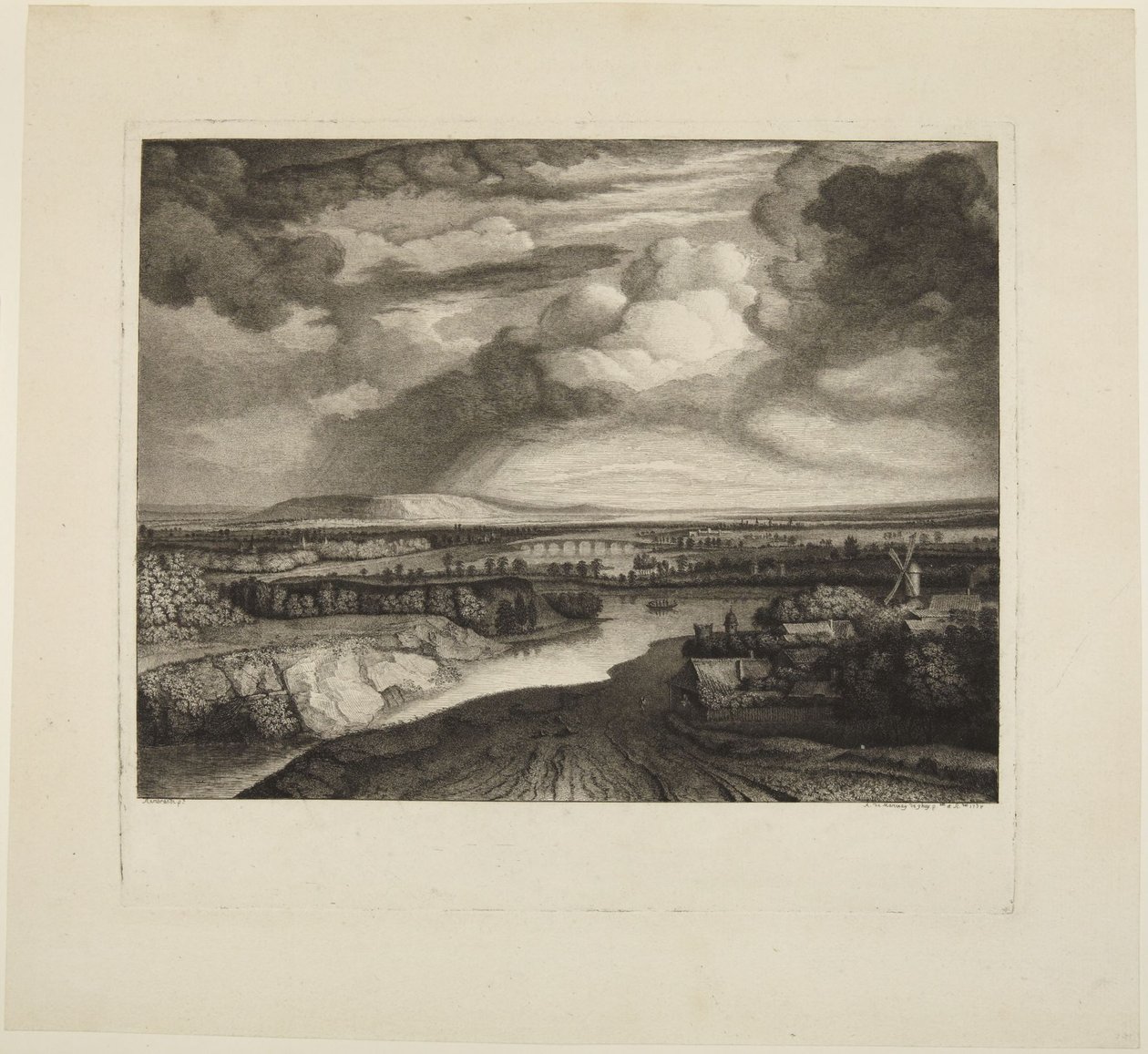 «---- Temporale» da Rembrandt da Rembrandt van Rijn