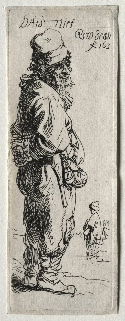Un contadino risponde: non è niente, probabilmente 1634 da Rembrandt van Rijn